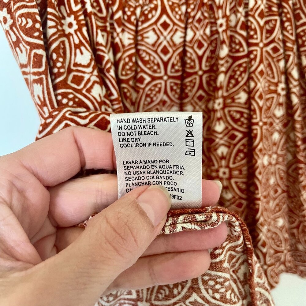 Bila77 Flowy Cropped Burnt Orange Tank Top - Picture 10 of 10